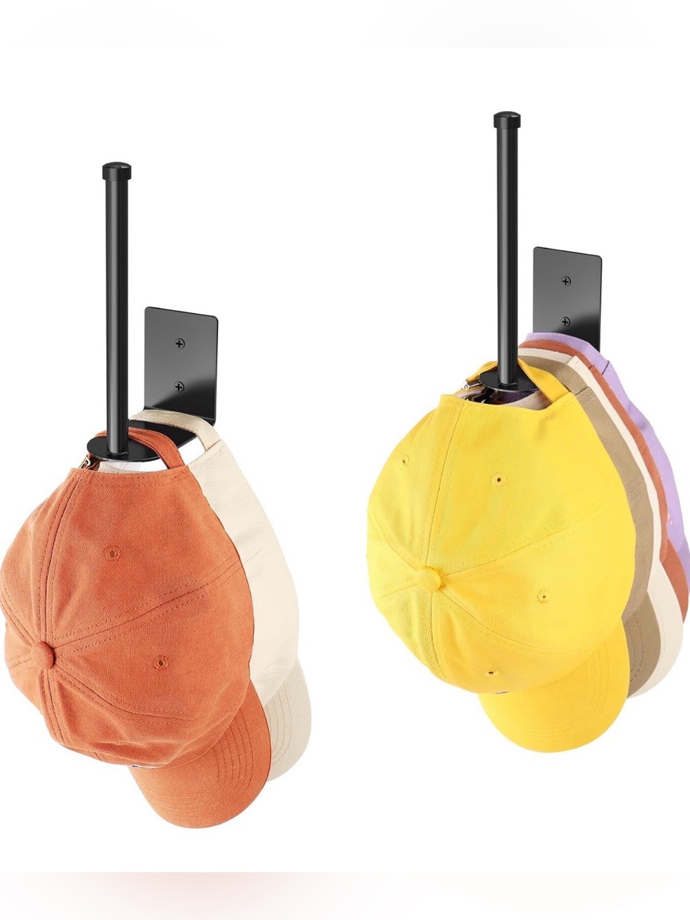 NEW 2 Pack Hat Racks
